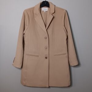 Elizabeth and James tan faux wool coat